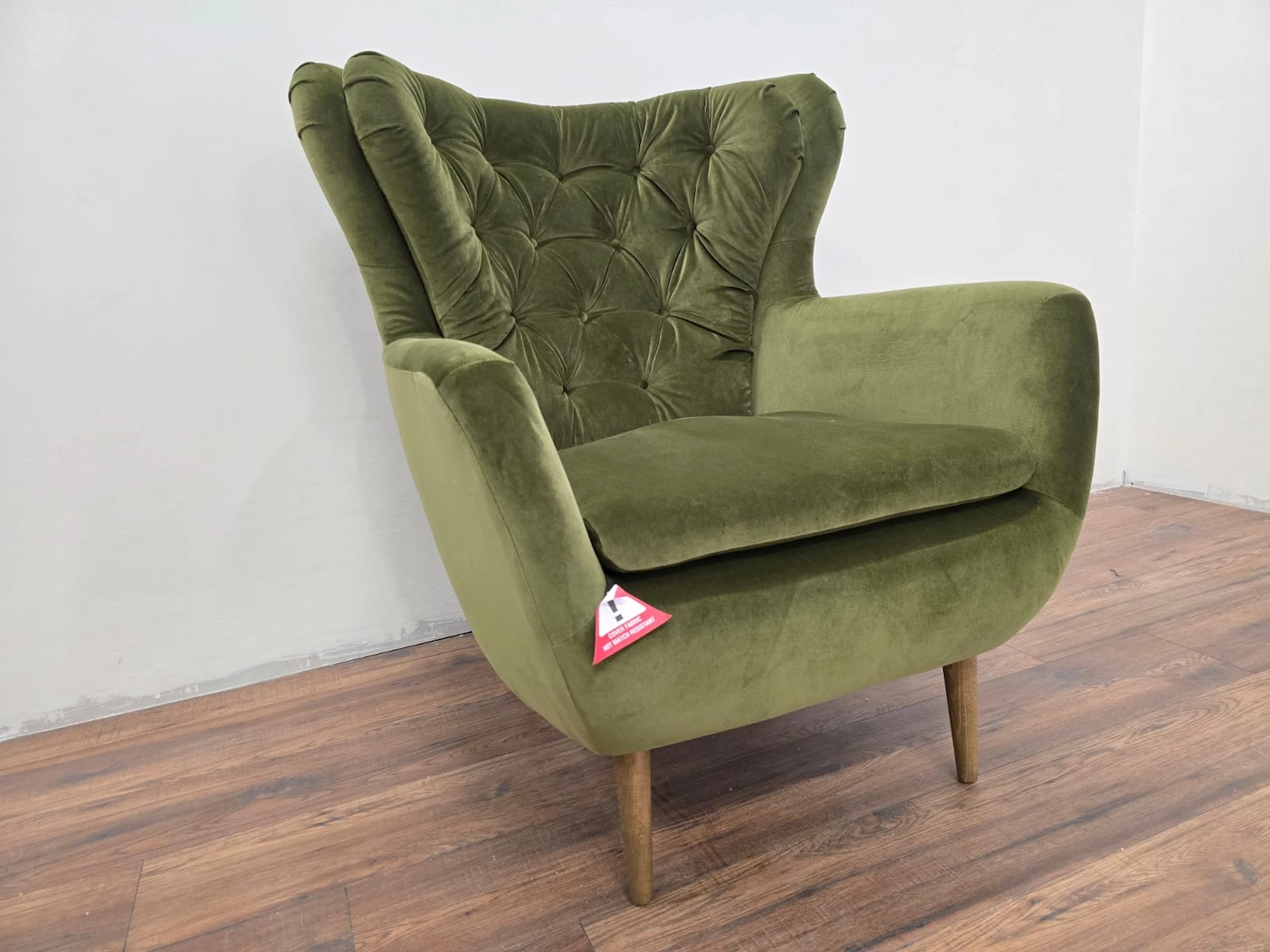 Ernest armchair in meadow smart Velvet 4