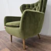 Ernest armchair in meadow smart Velvet 5