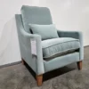 Iggy High back armchair in sage smart Velvet 3