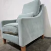 Iggy High back armchair in sage smart Velvet 4