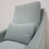 Iggy High back armchair in sage smart Velvet 5