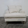 isla armchair in shearling hygge chunky weave