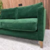 Izzy 2.5 seater in putting green aquaclean Clever Velvet 10