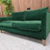 Izzy 2.5 seater in putting green aquaclean Clever Velvet 6