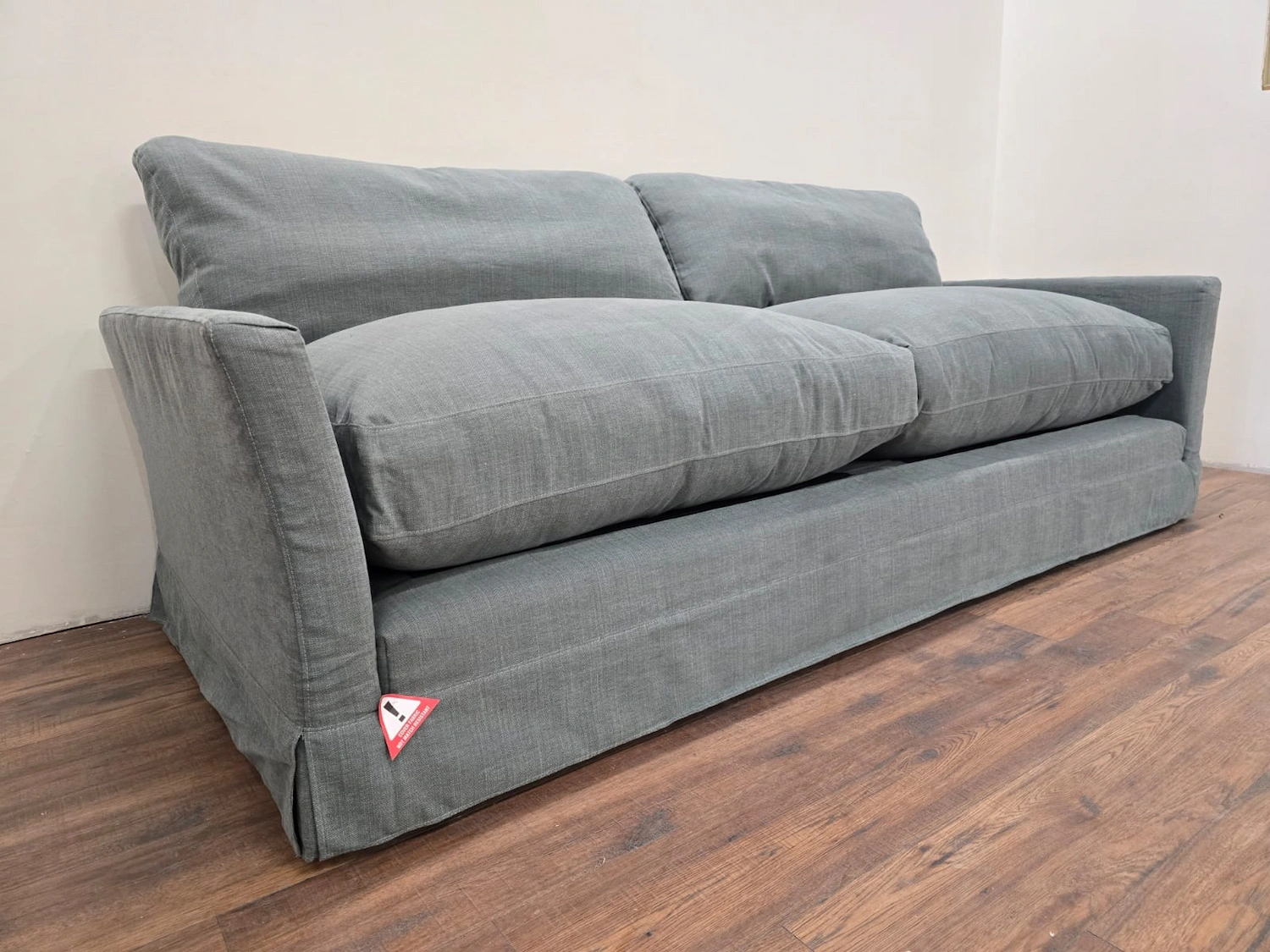 Otto 4 seater sofa in hidden cove Brushed linen cotton 3