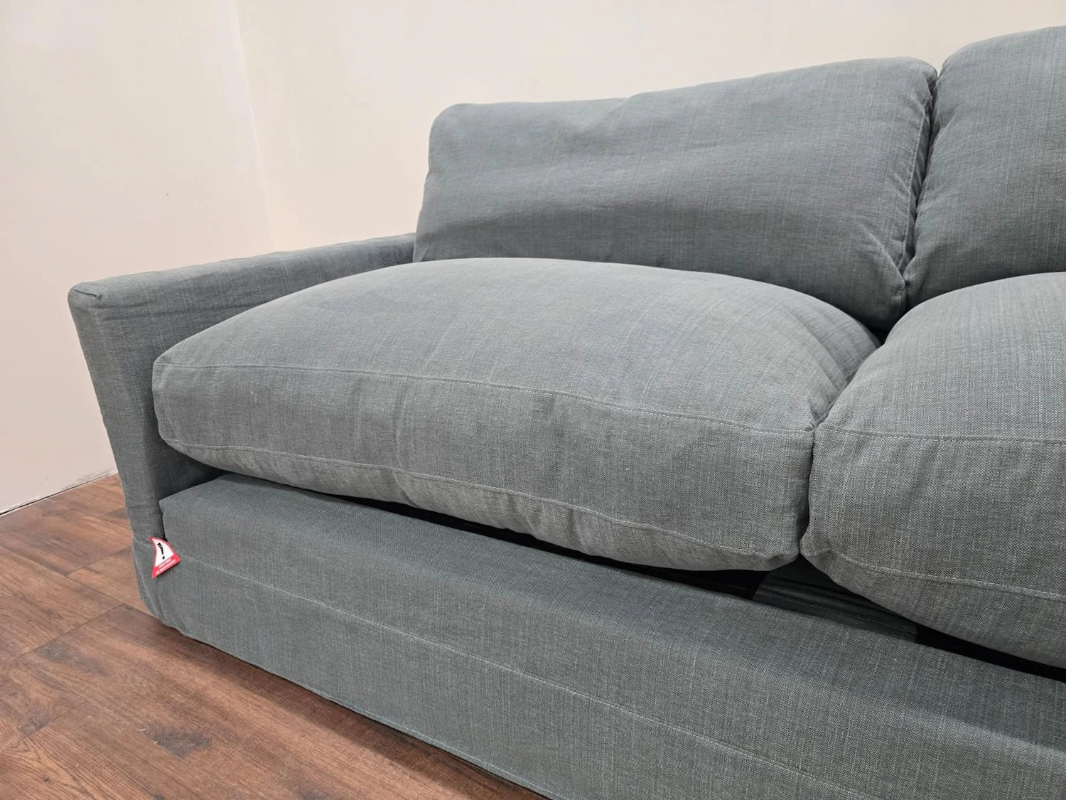 Otto 4 seater sofa in hidden cove Brushed linen cotton 7