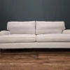 Sofa cream Bluebell 3 seater sofa in taupe brushed linen cotton
