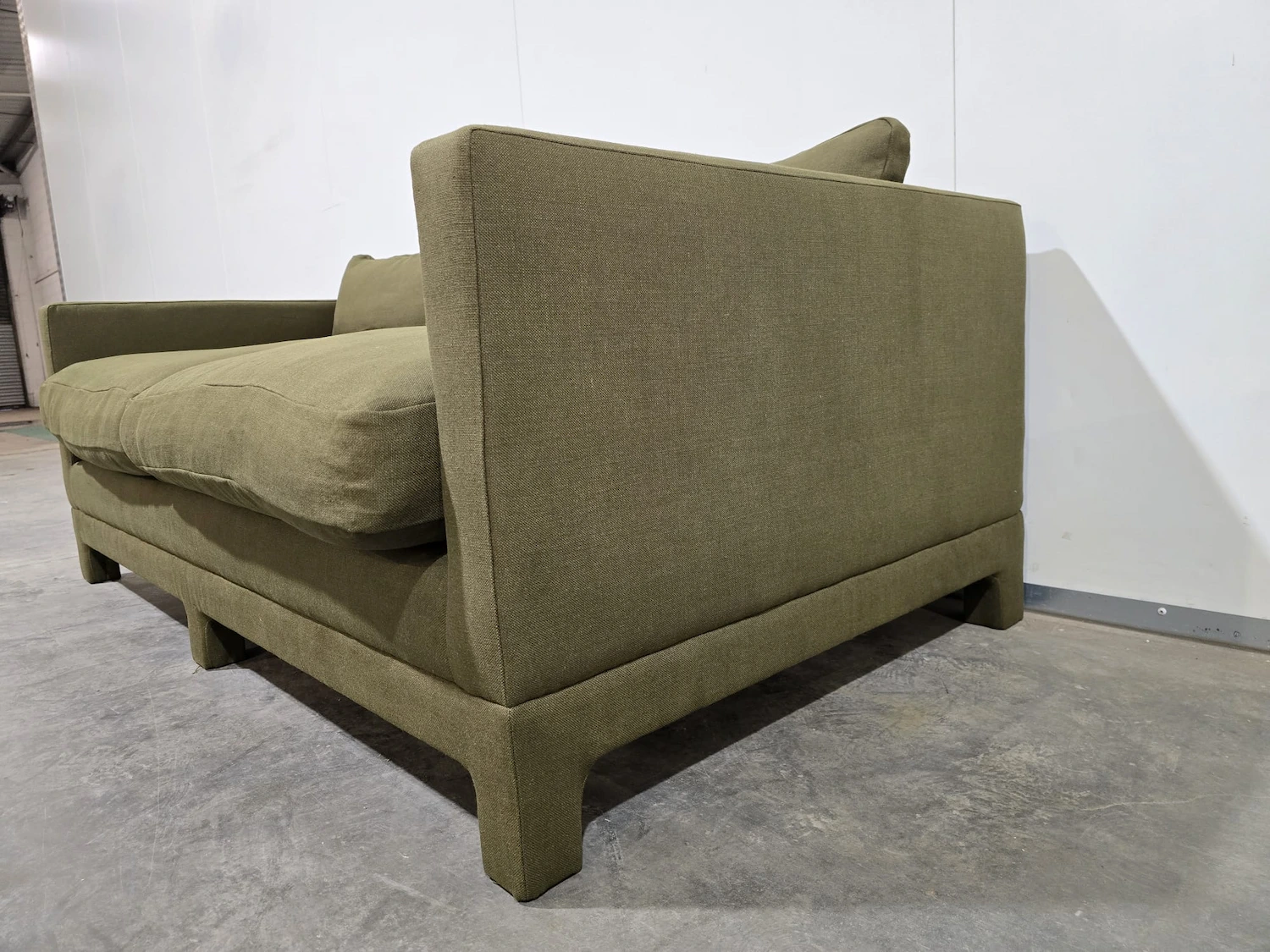 Soho home ashford petit sofa in olive linen 4
