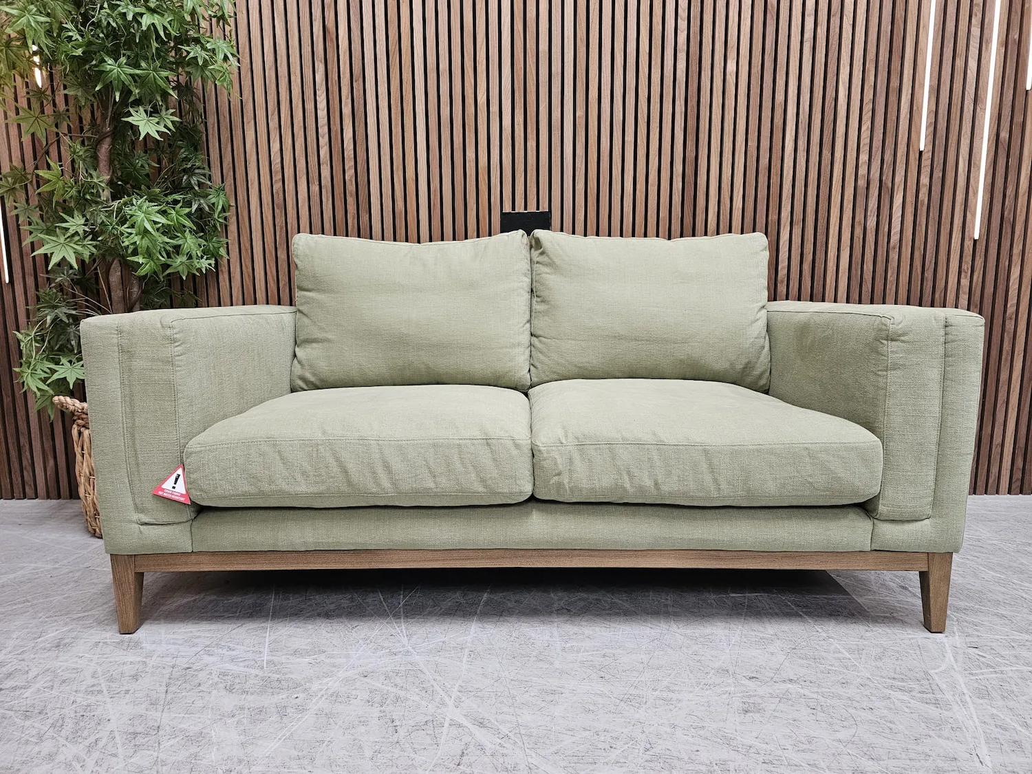 costello 2 seater in cardamon brushed linen cotton