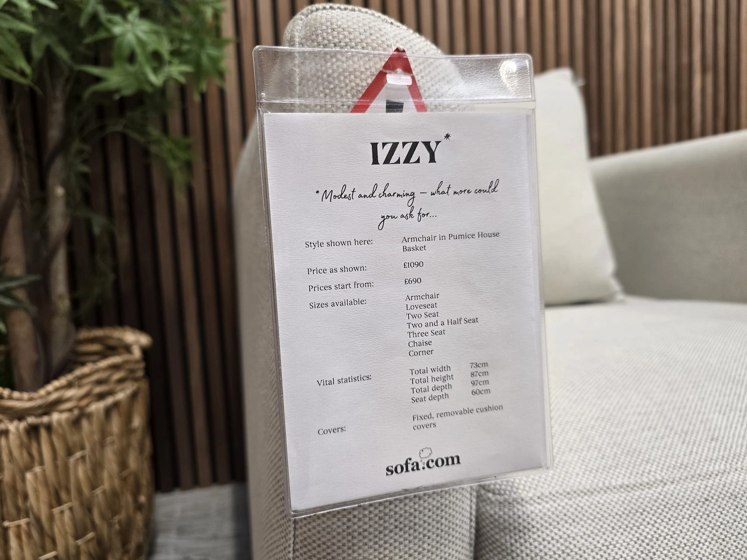 izzy armchair in pumice house basket weave 4