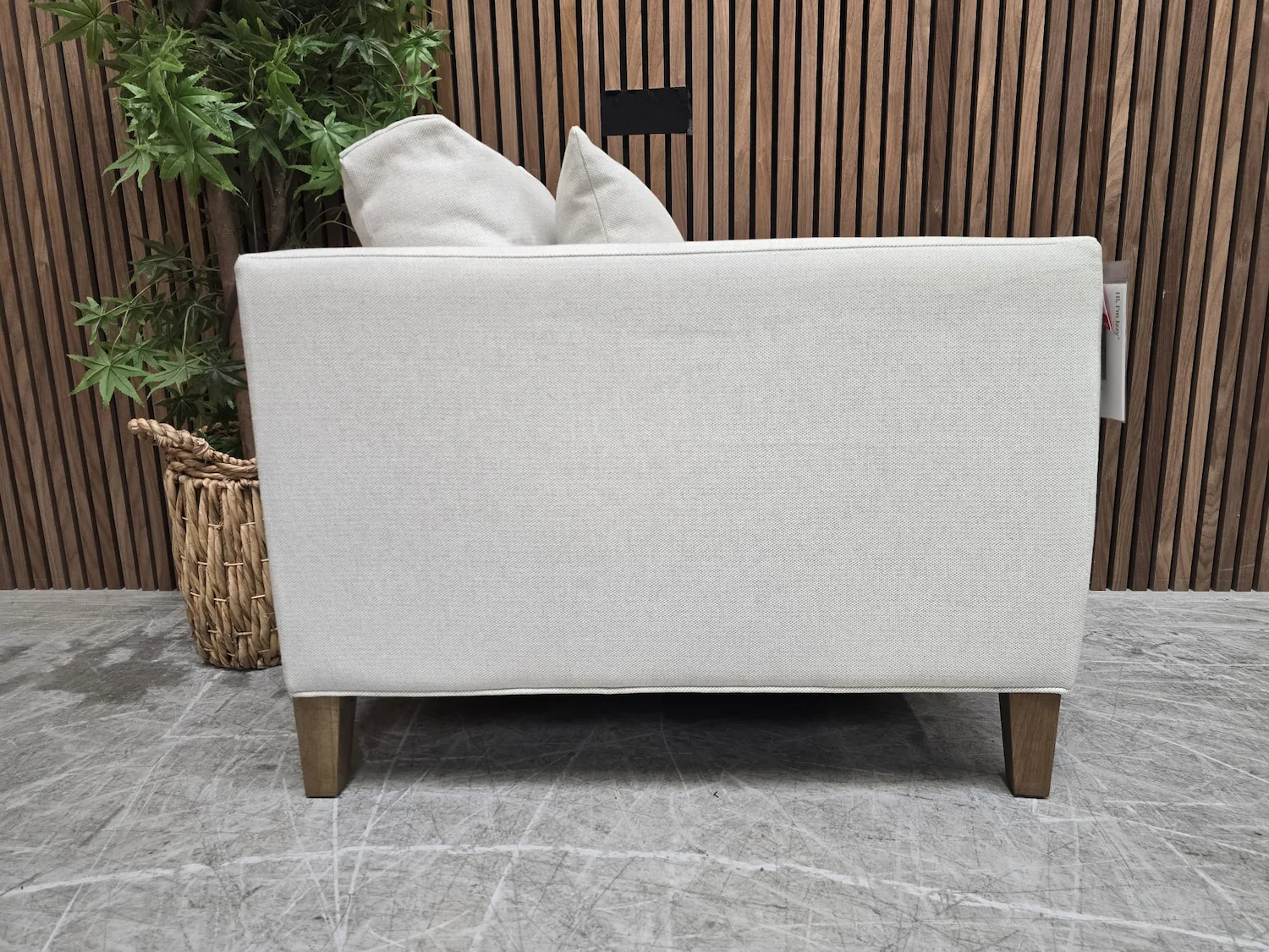 izzy armchair in pumice house basket weave 7