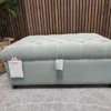valentin buttoned storage footstool in sage smart velvet