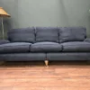bluebell 4 seater split sofa in midnight brushed linen cotton