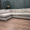 floyd left hand facing corner sofa in platinum velvet