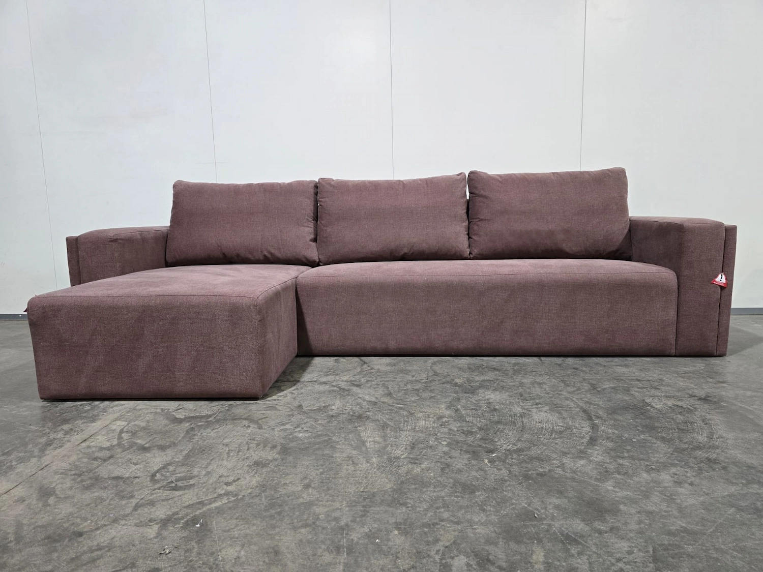 sofa.com oswald left hand facing chaise sofa in pinot noir norfolk cotton